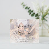 Horizontale Foto-Hochzeit mit großem Foto und groß (Stehend Vorderseite)