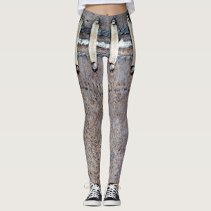 Horizontale Fußballeben Leggings