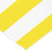 Horizontale gelbe Streifen Kurzer Tischläufer (Ecke)