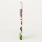 Horizontale Grenze mit roter Mohnblume Case-Mate iPhone Hülle (Hinten/Rechts)