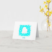 Horizontale Grußkarte für das Winterschneefeld Karte (Gelbe Blume)