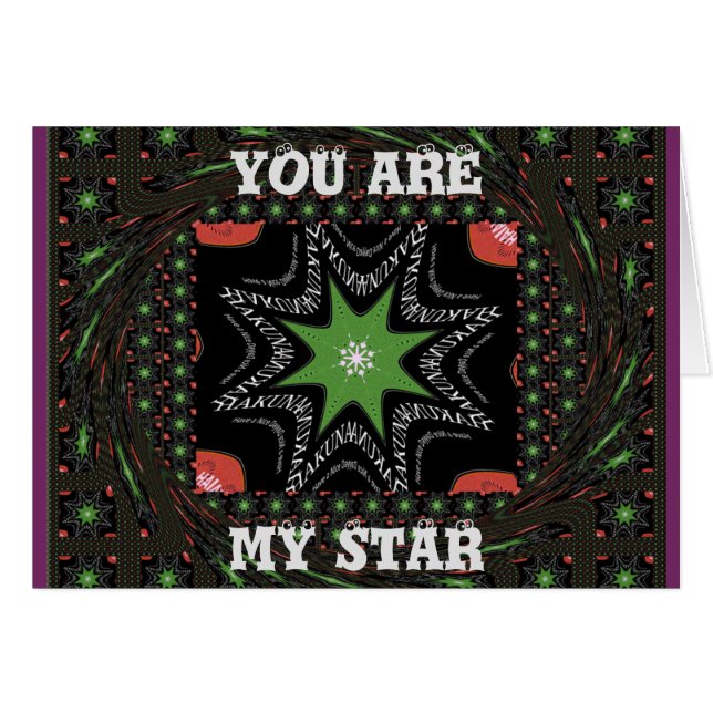 Horizontale Grußkartenvorlage (Vorderseite (Horizontal))