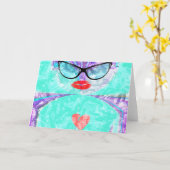 Horizontale Grußkartenvorlage Karte (Gelbe Blume)