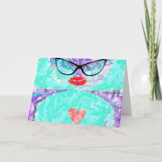 Horizontale Grußkartenvorlage Karte (Vorderseite)