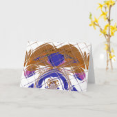 Horizontale Grußkartenvorlage Karte (Gelbe Blume)