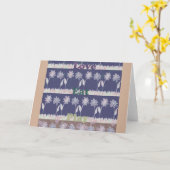 Horizontale Grußkartenvorlage Karte (Gelbe Blume)