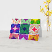 Horizontale Grußkartenvorlage Karte (Gelbe Blume)