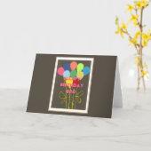 Horizontale Grußkartenvorlage Karte (Gelbe Blume)