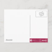 Horizontale Herzklopfkarte für Blume Postkarte (Rückseite)