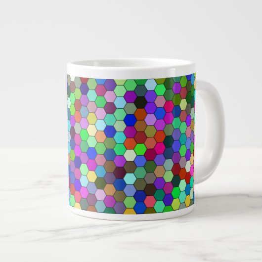 Horizontale Hexagons 20oz Tasse (Vorderseite Rechts)