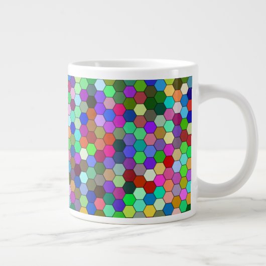Horizontale Hexagons 20oz Tasse (Rechts)