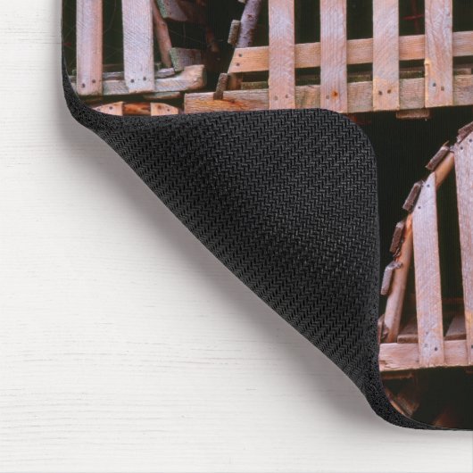 Horizontale Holzlobsterfalle Mousepad (Ecke)