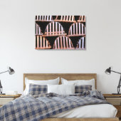 Horizontale Hummerfallen aus Holz Leinwanddruck (Insitu (Schlafzimmer))