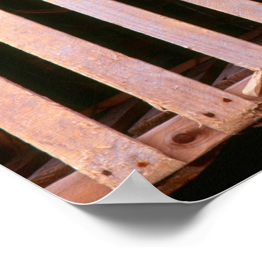 Horizontale Hummerfallen aus Holz Poster (Ecke)