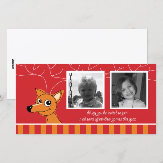 Horizontale Karte mit 2 Fotos (Vorne/Hinten)