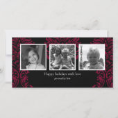 Horizontale Karte mit 3 Fotos (Vorderseite)