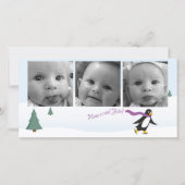 Horizontale Karte mit 3 Fotos (Vorderseite)