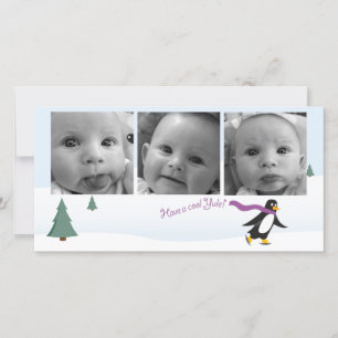 Horizontale Karte mit 3 Fotos