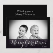 Horizontale Landschaftskundenspezifische Feiertagskarte (Vorne/Hinten)