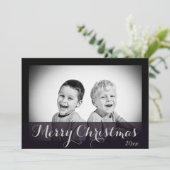 Horizontale Landschaftskundenspezifische Feiertagskarte (Stehend Vorderseite)