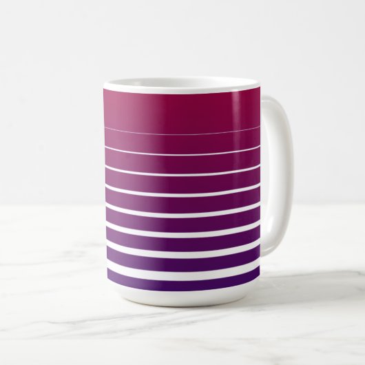 Horizontale Linien Tasse 🌟 ☕️ (VorderseiteRechts)