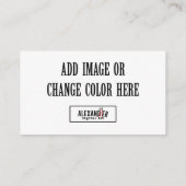 Horizontale Loyalität Visitenkarte (Rückseite)