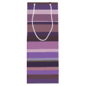 Horizontale Mauve Geschenktüte Für Weinflaschen (Rückseite)