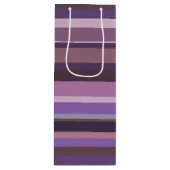Horizontale Mauve Geschenktüte Für Weinflaschen (Vorderseite)