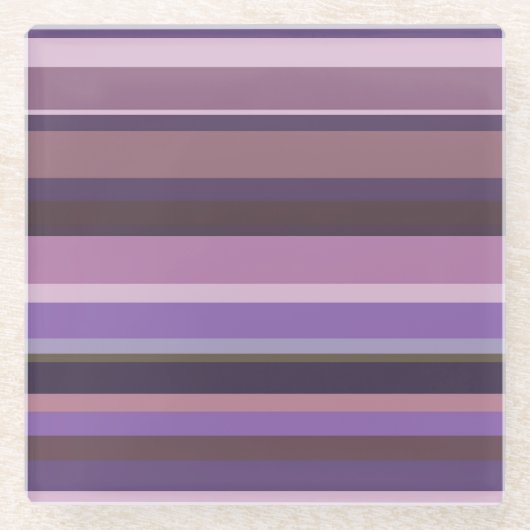 Horizontale Mauve Glasuntersetzer (Vorderseite)