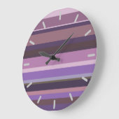 Horizontale Mauve Große Wanduhr (Winkel)