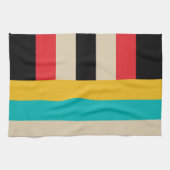 Horizontale mehrfarbige vertikale Streifen Geschirrtuch (Horizontal)