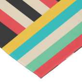 Horizontale mehrfarbige vertikale Streifen Kurzer Tischläufer (Ecke)