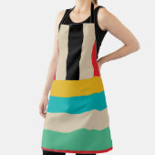 Horizontale mehrfarbige vertikale Streifen Schürze (InSitu)