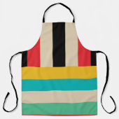 Horizontale mehrfarbige vertikale Streifen Schürze (Vorderseite)