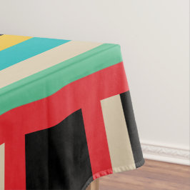 Horizontale mehrfarbige vertikale Streifen Tischdecke