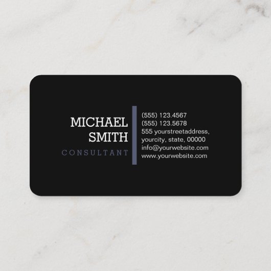 Horizontale Monogramm-Berufliche Unabhängigkeit Visitenkarte (Rückseite)