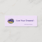 Horizontale Notre-Dame-Lesezeichen (Bulk) - Träume Mini Visitenkarte (Rückseite)