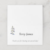 Horizontale Platzkarte für Falte (Außenseite Aufgefaltet)