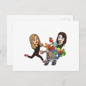 Horizontale Postkarte (Vorne/Hinten)