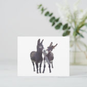 Horizontale Postkarte "Missy's Donkeys" (Stehend Vorderseite)