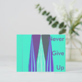 Horizontale Postkartenvorlage lässt Hakuna niemals Postkarte (Stehend Vorderseite)