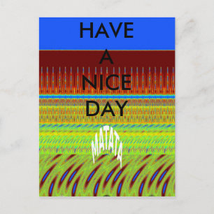 Horizontale Postkartenvorlage Postkarte