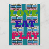 Horizontale Postkartenvorlage Postkarte (Vorderseite)