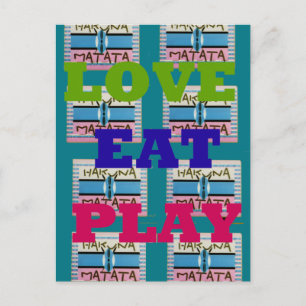 Horizontale Postkartenvorlage Postkarte