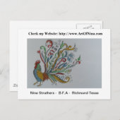 Horizontale Postkartenvorlage Postkarte (Vorne/Hinten)