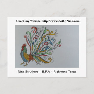 Horizontale Postkartenvorlage Postkarte