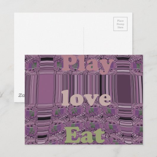 Horizontale Postkartenvorlage Postkarte (Vorne/Hinten)