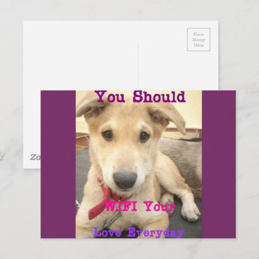 Horizontale Postkartenvorlage Postkarte (Vorne/Hinten)