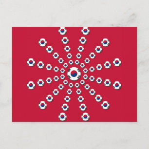 Horizontale Postkartenvorlage Postkarte