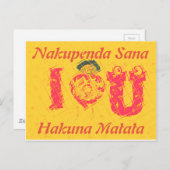 Horizontale Postkartenvorlage Postkarte (Vorne/Hinten)